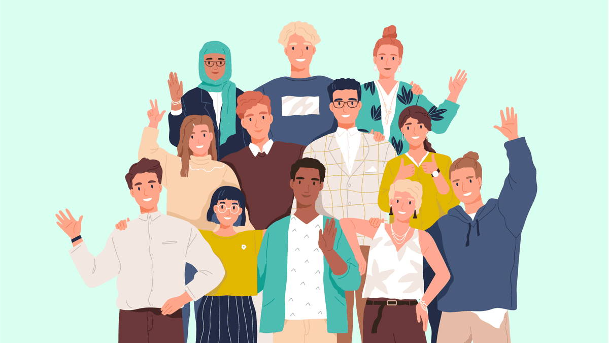 Community of people supporting each other
